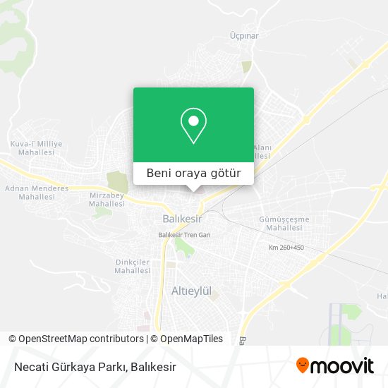 Necati Gürkaya Parkı harita