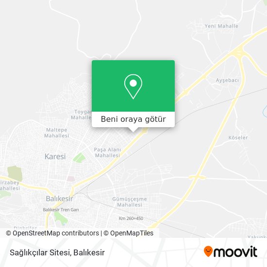 Sağlıkçılar Sitesi harita