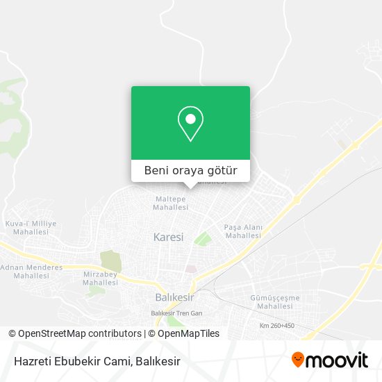 Hazreti Ebubekir Cami harita