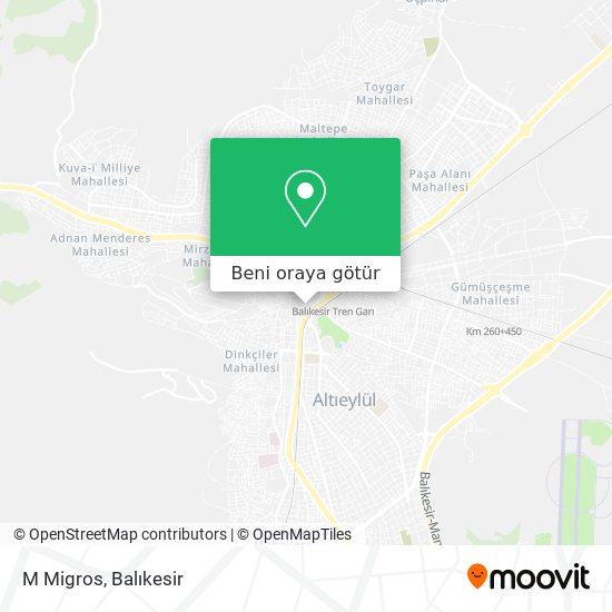 M Migros harita