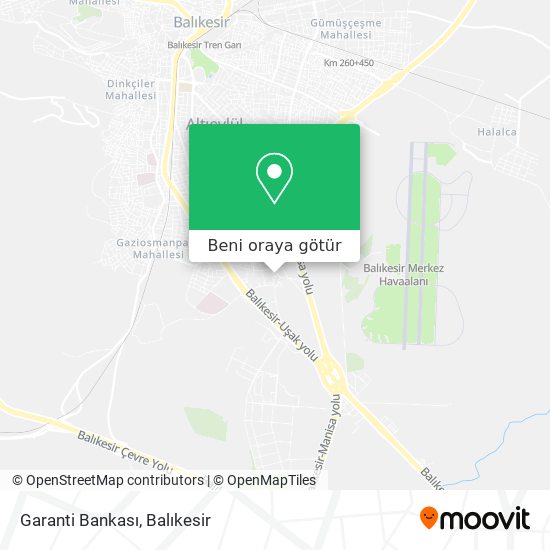 Garanti Bankası harita