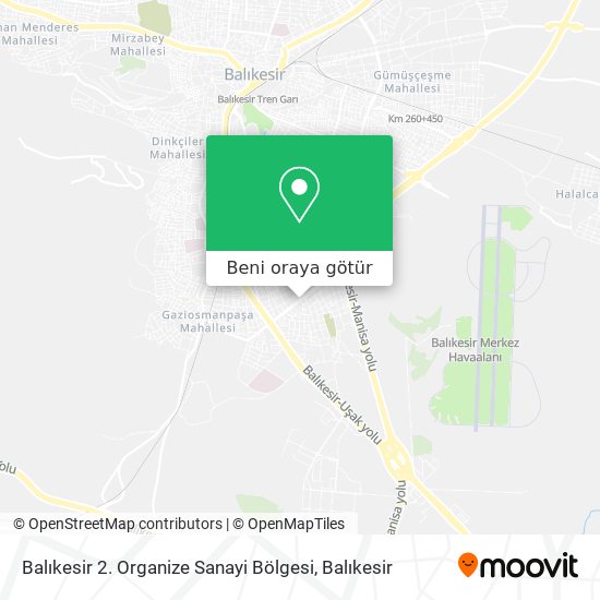 Balıkesir 2. Organize Sanayi Bölgesi harita