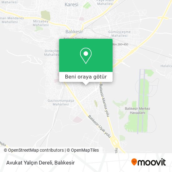 Avukat Yalçın Dereli harita