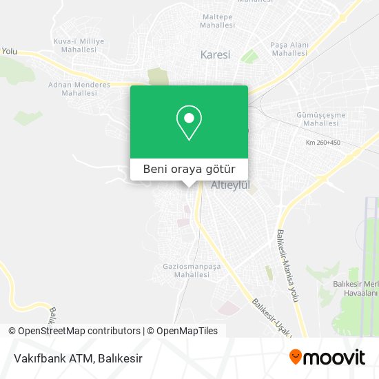 Vakıfbank ATM harita