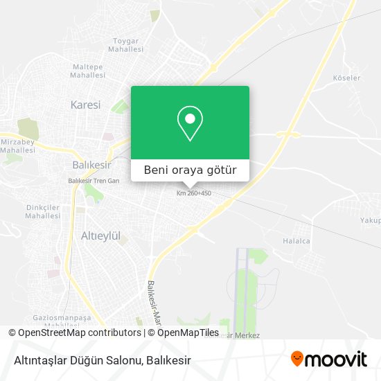 Altıntaşlar Düğün Salonu harita