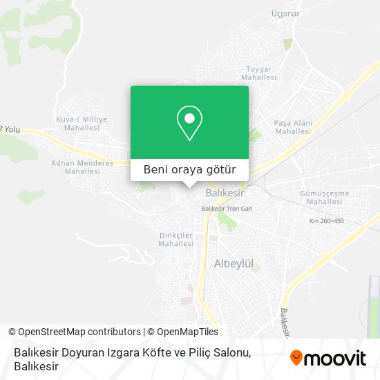 Balıkesir Doyuran Izgara Köfte ve Piliç Salonu harita