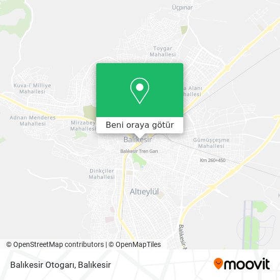 Balıkesir Otogarı harita