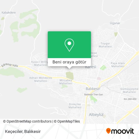 Keçeciler harita
