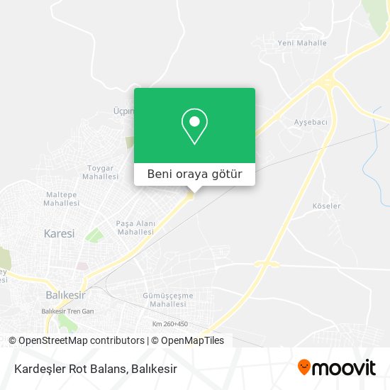 Kardeşler Rot Balans harita