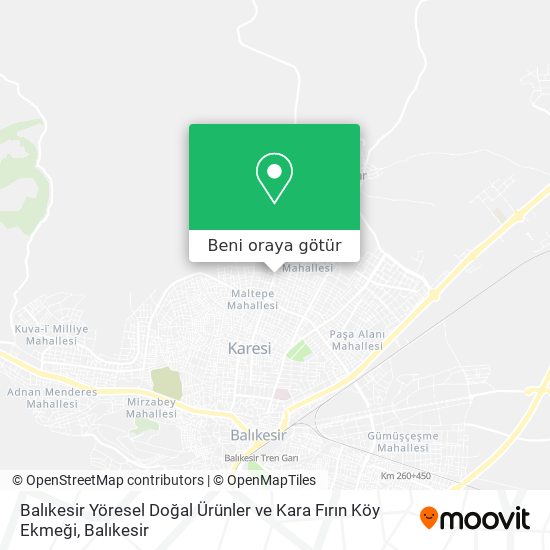 Balıkesir Yöresel Doğal Ürünler ve Kara Fırın Köy Ekmeği harita