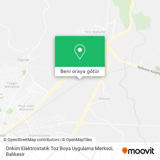 Onkim Elektrostatik Toz Boya Uygulama Merkezi harita