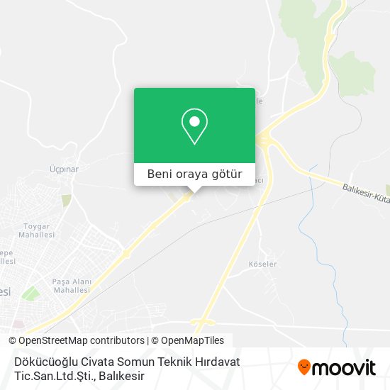 Dökücüoğlu Civata Somun Teknik Hırdavat Tic.San.Ltd.Şti. harita