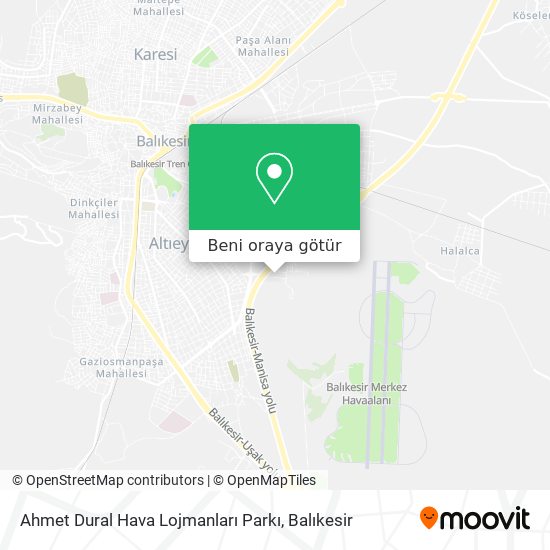 Ahmet Dural Hava Lojmanları Parkı harita