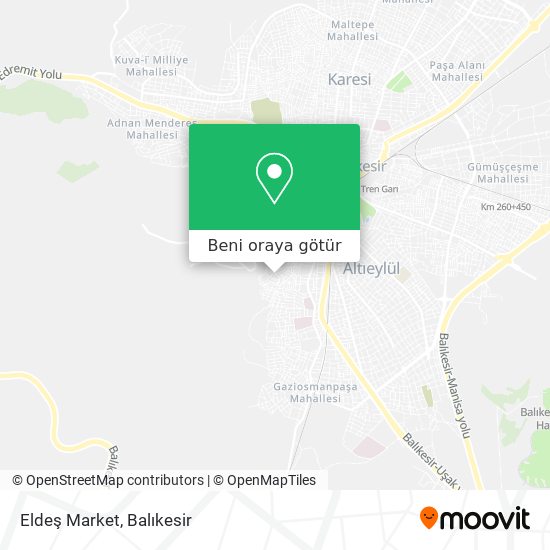 Eldeş Market harita