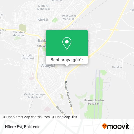 Hücre Evi harita