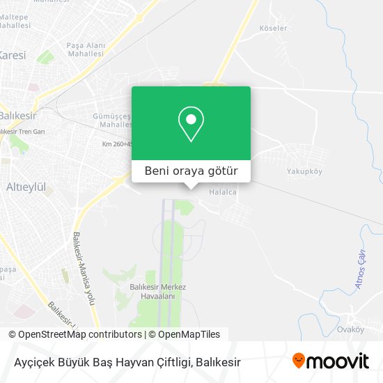 Ayçiçek Büyük Baş Hayvan Çiftligi harita