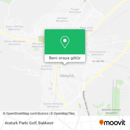 Ataturk Parkı Golf harita