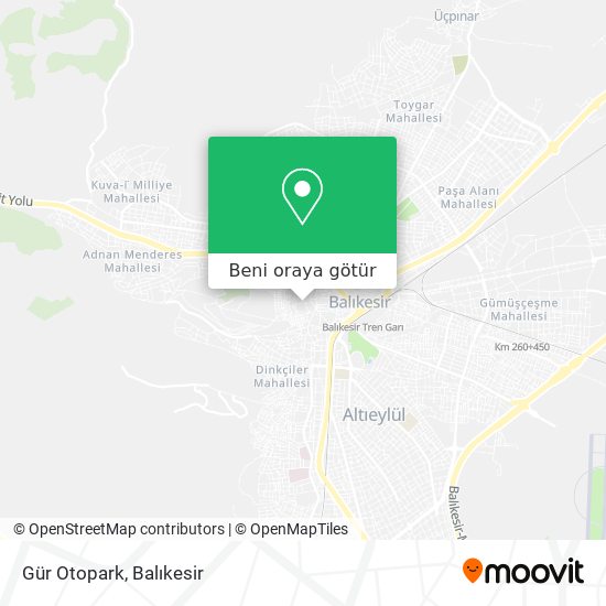 Gür Otopark harita