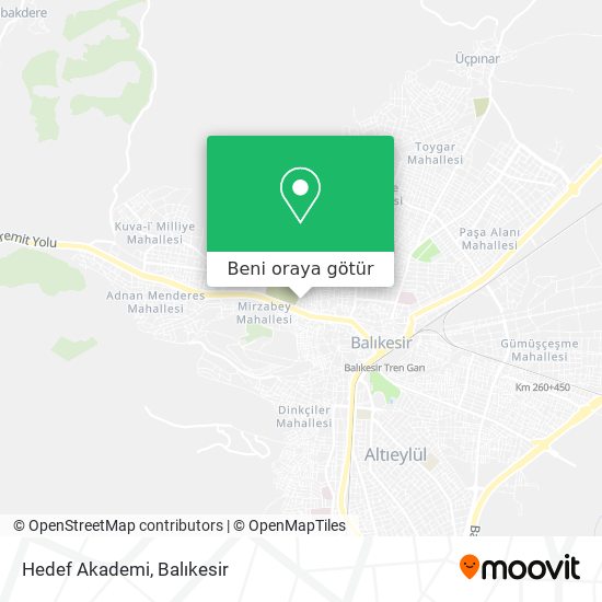Hedef Akademi harita