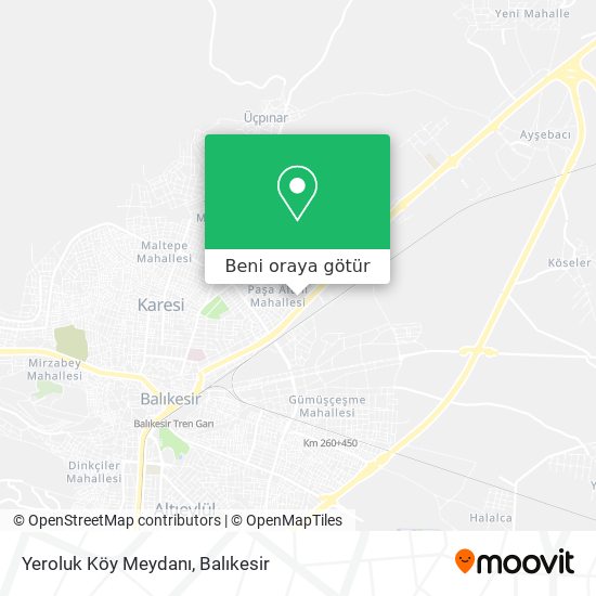 Yeroluk Köy Meydanı harita