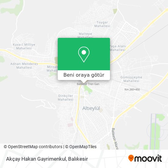 Akçay Hakan Gayrimenkul harita