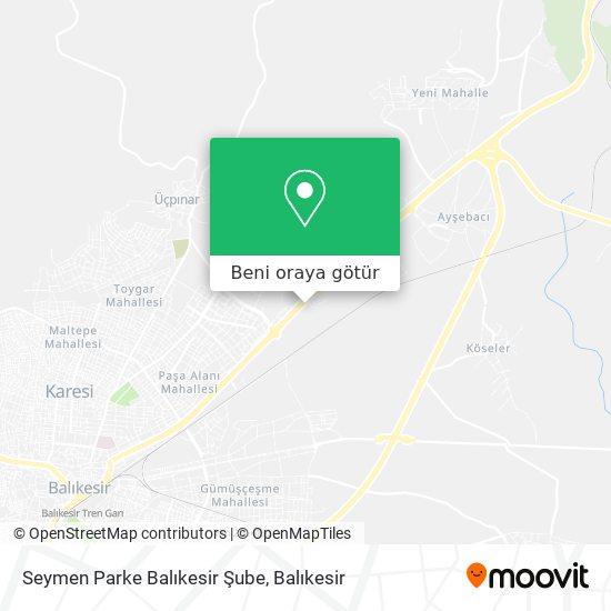 Seymen Parke Balıkesir Şube harita