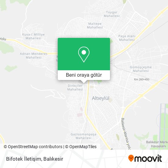 Bifotek İletişim harita