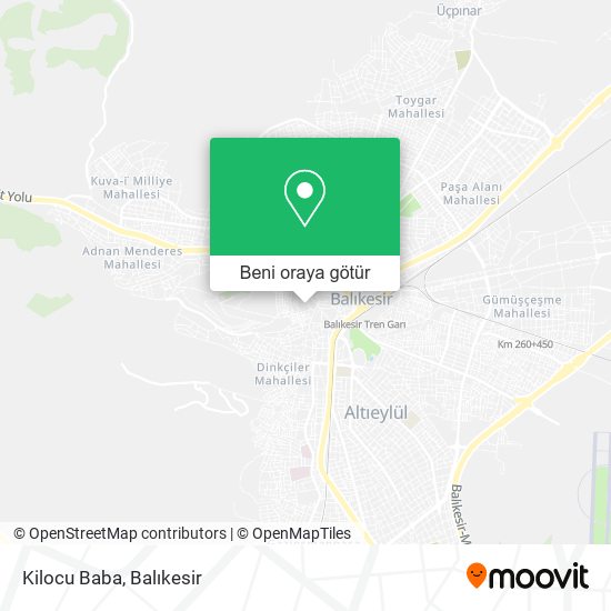 Kilocu Baba harita