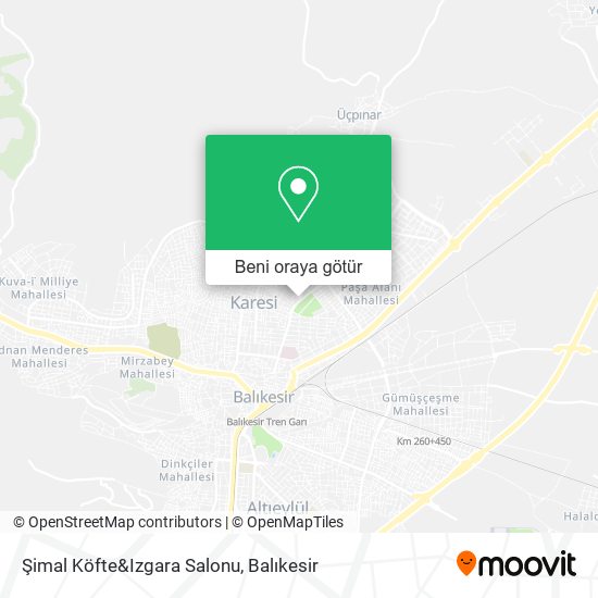 Şimal Köfte&Izgara Salonu harita