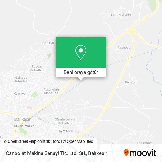 Canbolat Makina Sanayi Tic. Ltd. Sti. harita