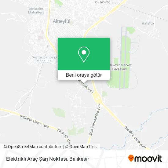 Elektrikli Araç Şarj Noktası harita