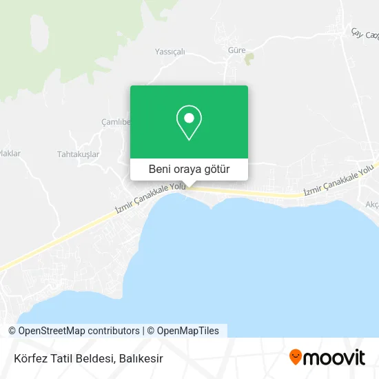 Körfez Tatil Beldesi harita