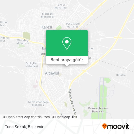 Tuna Sokak harita