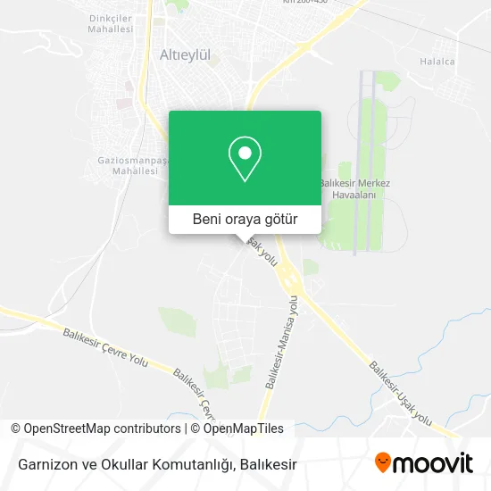 Garnizon ve Okullar Komutanlığı harita