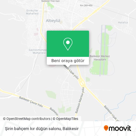 Şirin bahçem kır düğün salonu harita