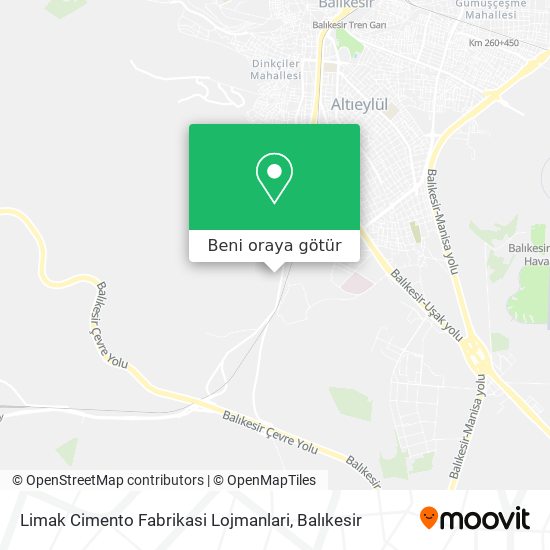 Limak Cimento Fabrikasi Lojmanlari harita