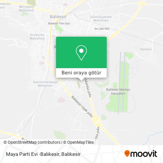Maya Parti Evi -Balıkesir harita