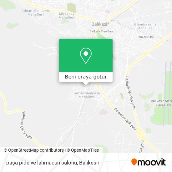 paşa pide ve lahmacun salonu harita