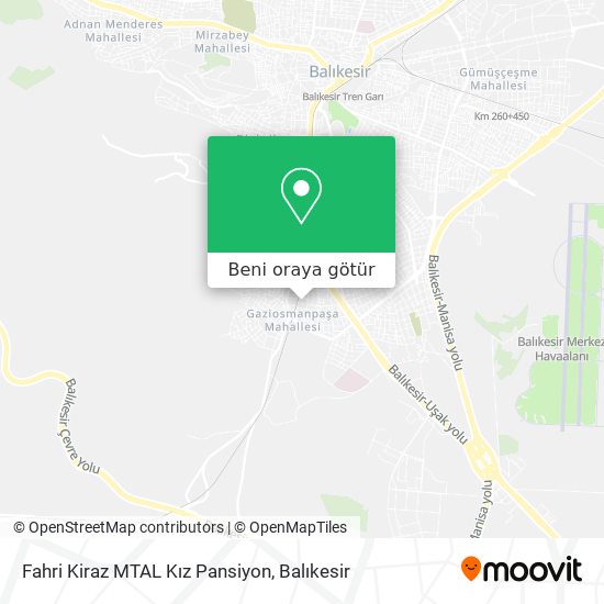 Fahri Kiraz MTAL Kız Pansiyon harita