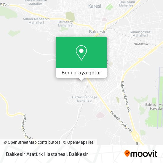 Balıkesir Atatürk Hastanesi harita