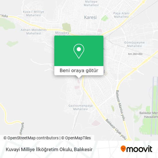 Kuvayi Milliye İlköğretim Okulu harita