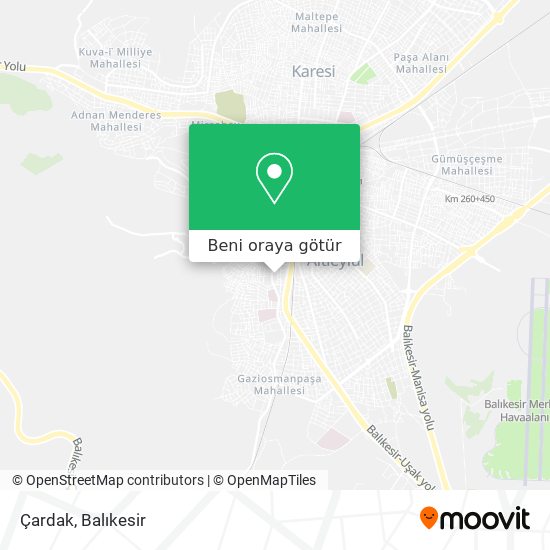 Çardak harita