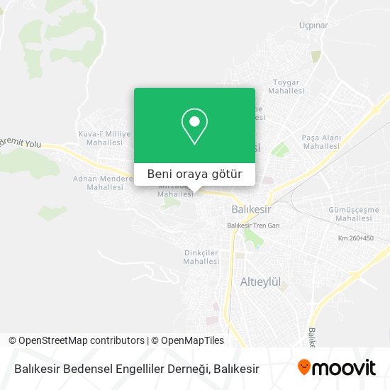 Balıkesir Bedensel Engelliler Derneği harita