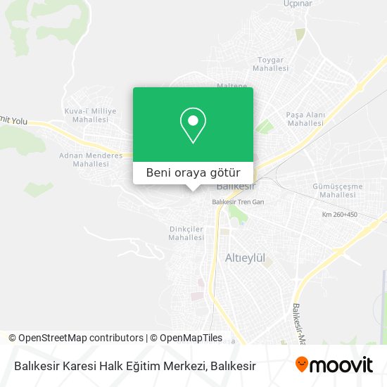 Balıkesir Karesi Halk Eğitim Merkezi harita