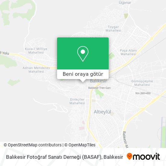 Balıkesir Fotoğraf Sanatı Derneği (BASAF) harita