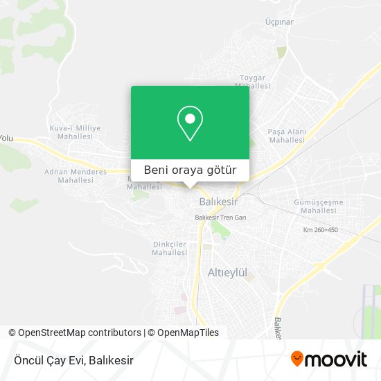 Öncül Çay Evi harita