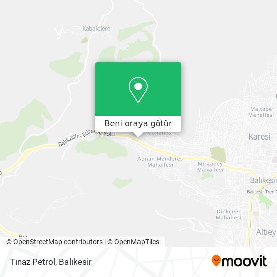 Tınaz Petrol harita