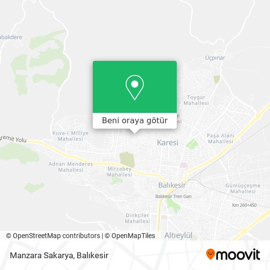 Manzara Sakarya harita