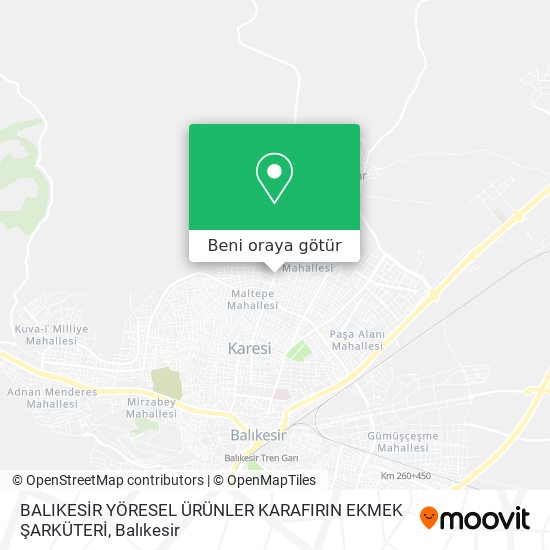 BALIKESİR YÖRESEL ÜRÜNLER KARAFIRIN EKMEK ŞARKÜTERİ harita