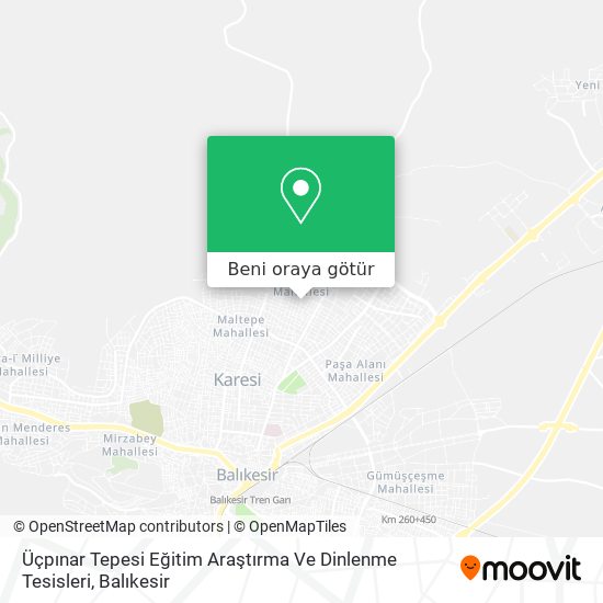 Üçpınar Tepesi Eğitim Araştırma Ve Dinlenme Tesisleri harita